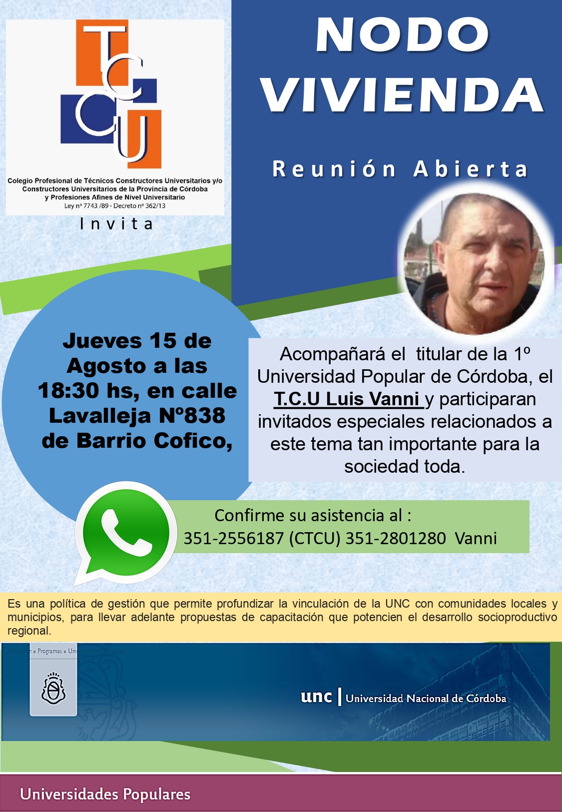 Convocatoria Asamblea 1 de Julio